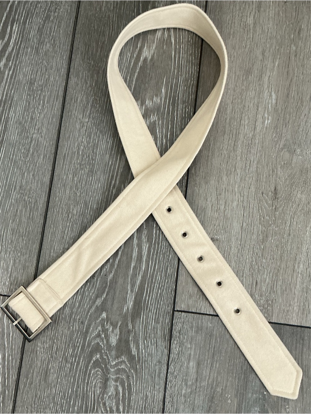 Cream Ivory Belt from Guess Coat XL